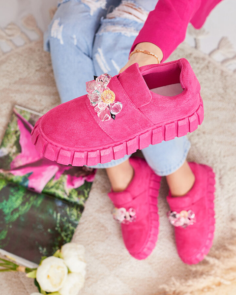 Royalfashion Demi chaussures de sport avec pierres colorées Resinello