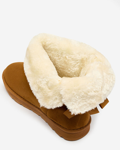 Royalfashion boots a'la bottes de neige pour femme en couleur camel Aerfifi