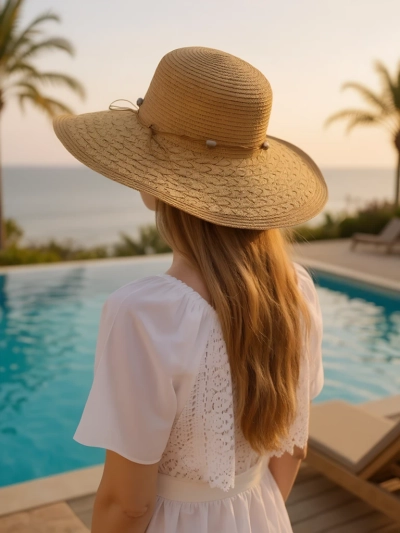 Royalfashion Chapeau de paille femme Aveline