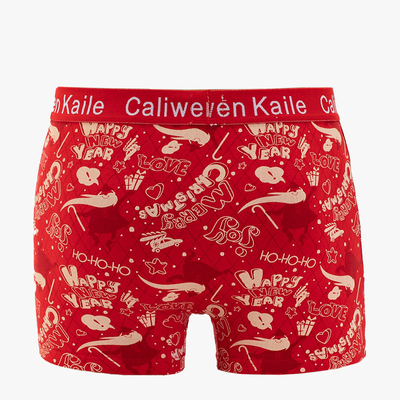 Boxer de Noël Rouge Homme - Sous-Vêtements