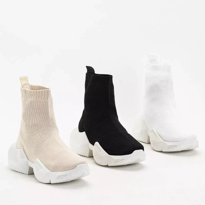 OUTLET Chaussures de sport hautes femme beiges Gohi - Footwear