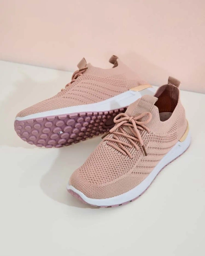 Royalfashion Chaussures de sport en tissu pour femmes Amgent