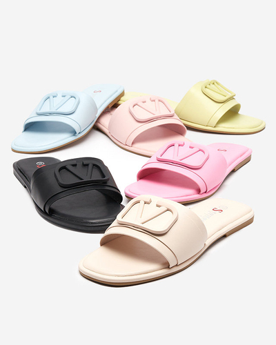 Pantoufles Cartec en éco-cuir vert pour femme - Footwear