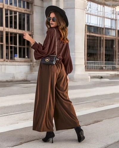 Royalfashion Pantalon large pour femme