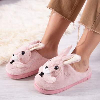 Chaussons roses avec lapin Masia - Chaussures 1