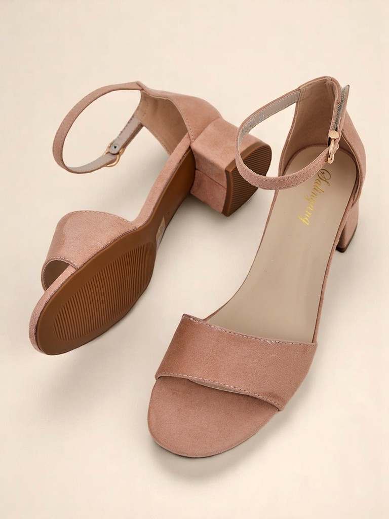 Royalfashion Sandales à talons bas SoftHeels pour femmes