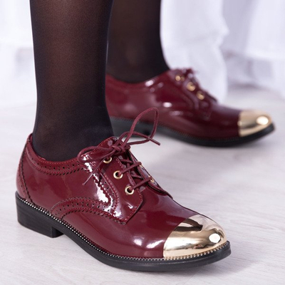 Chaussures bordeaux à bouts bas Costume - Chaussures