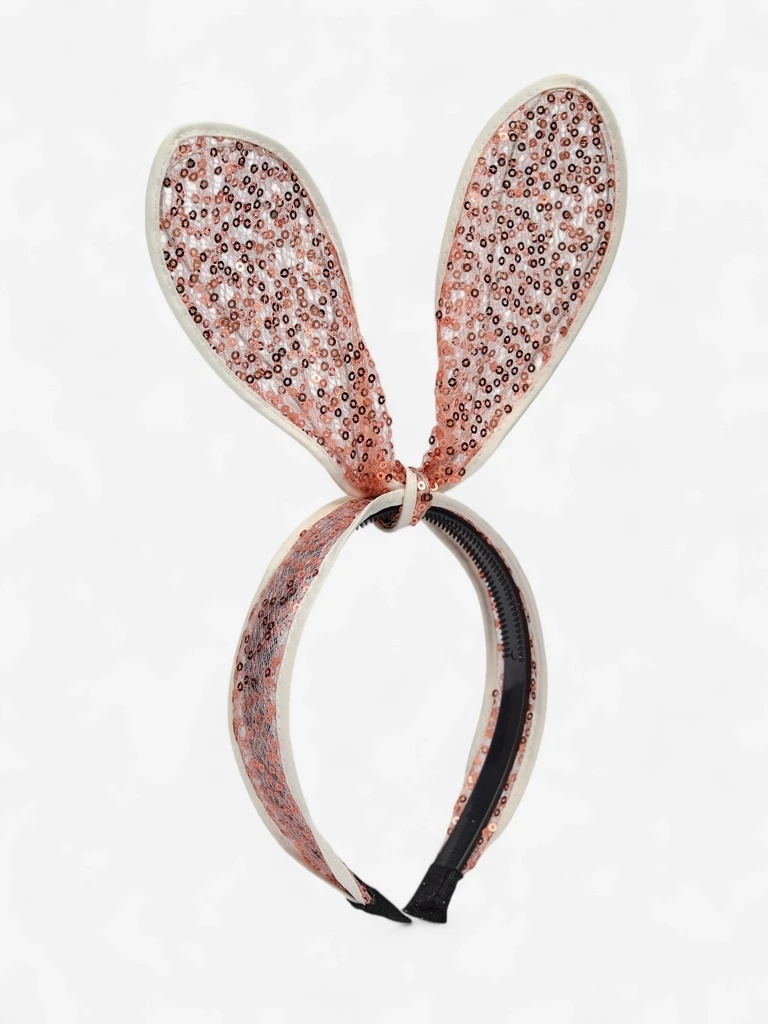 Royalfashion Bandeau pour enfants avec oreilles de lapin et paillettes