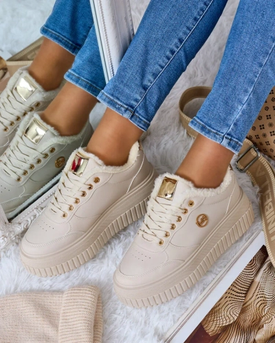 Royalfashion Baskets chauffantes pour femme avec fourrure Sofi