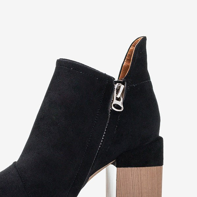 Bottines femme noires avec découpes Cintura - Chaussures