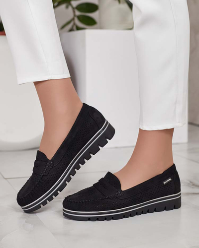 Royalfashion Mocassins ajourés pour femme Leteller