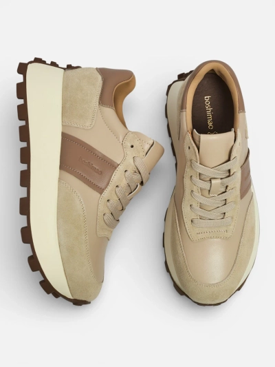 Baskets de sport pour femmes en cuir naturel Naterre