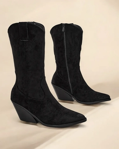 Bottes de cow-boy pour femmes de Royalfashion sur un talon Lahhi