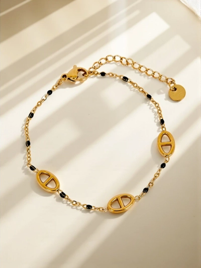 Bracelet Callisto Aurea avec perles plaqué or