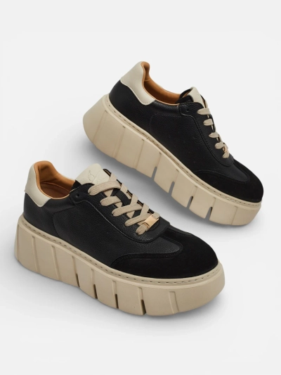 Baskets de sport pour femmes en cuir naturel Taures