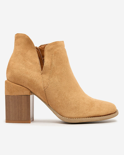 Royalfashion Camel Bottes à talon aiguille Ricteas pour femme