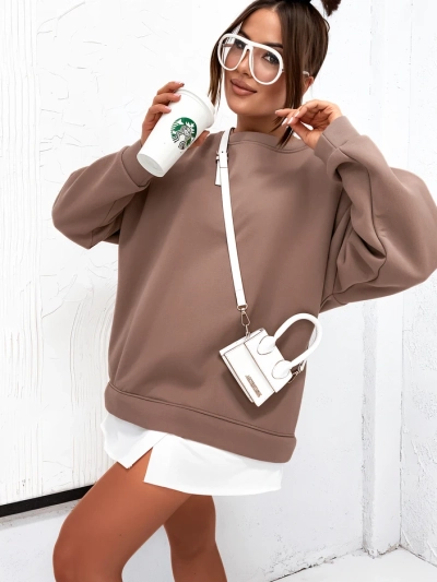 Sweatshirt en coton pour femmes Royalfashion avec partie inférieure amovible