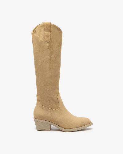 Royalfashion Bottes isolées pour femmes en camel Comfy Elegance