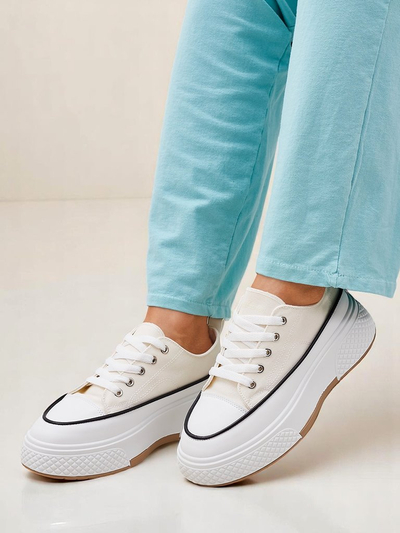 Royalfashion Baskets à plateforme pour femmes Beemes