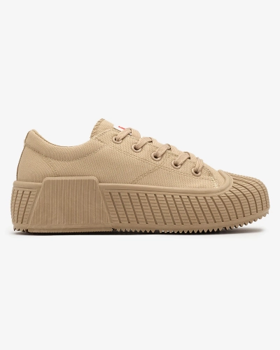 OUTLET Royalfashion Baskets de sport marron clair à plateforme Brigera