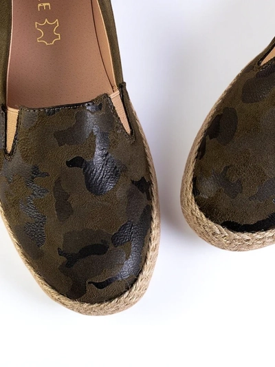 Espadrilles vertes pour femmes en camouflage Nuhente - Footwear