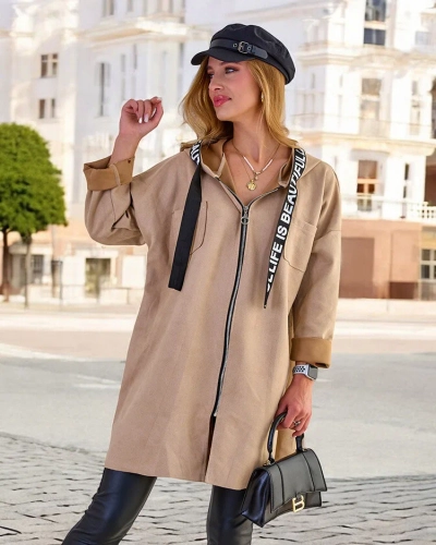 Royalfashion Veste femme longueur genou