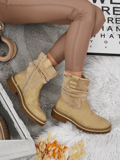 Bottines hautes pour femmes en éco-daim Liora