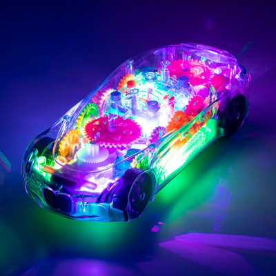 Voiture pour enfants transparente avec lumière - Jouets