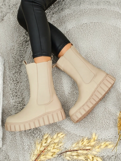 Bottines montantes pour femmes en similicuir écologique Livora
