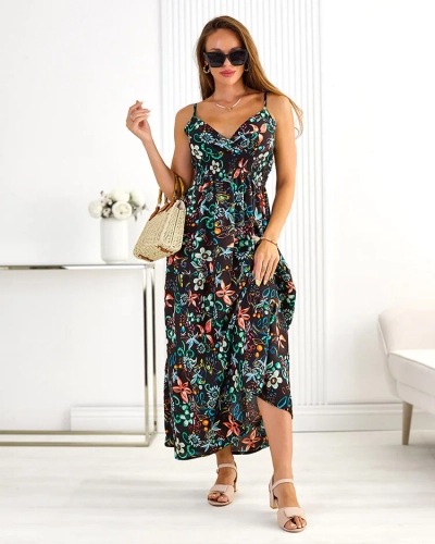 Royalfashion Robe midi en coton pour femme