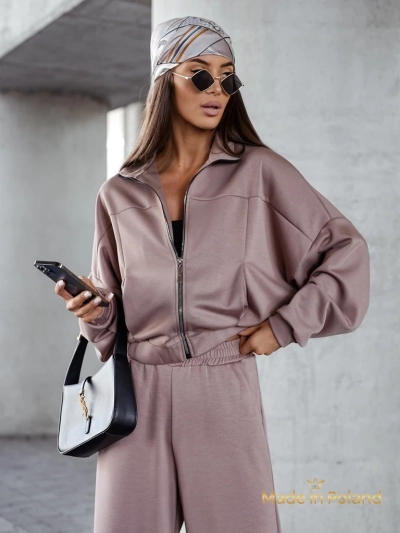 Ensemble de survêtement en viscose pour femmes Long Waves