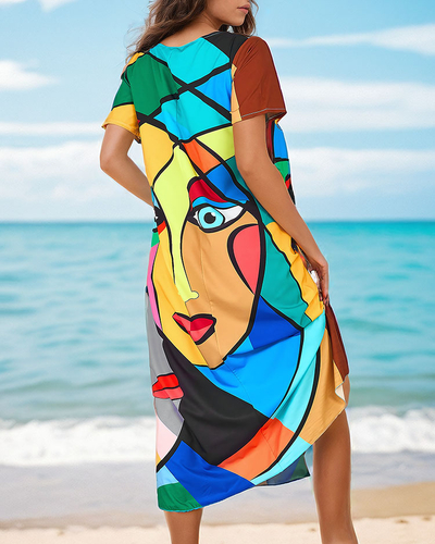 Royalfashion Robe imprimée à motifs pour femme