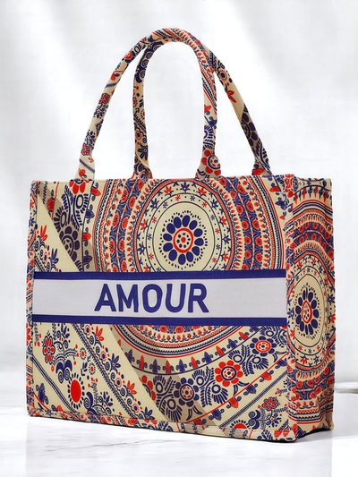 Royalfashion Sac à main en tissu Amour Vibes