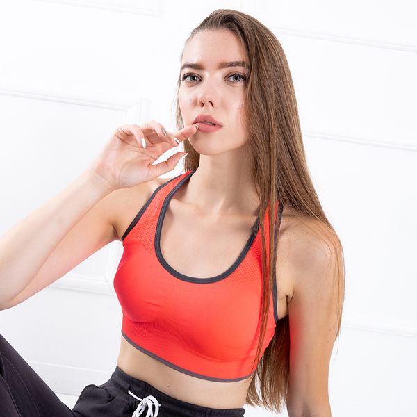 Soutien-gorge de sport rouge pour femmes - Sous-vêtements