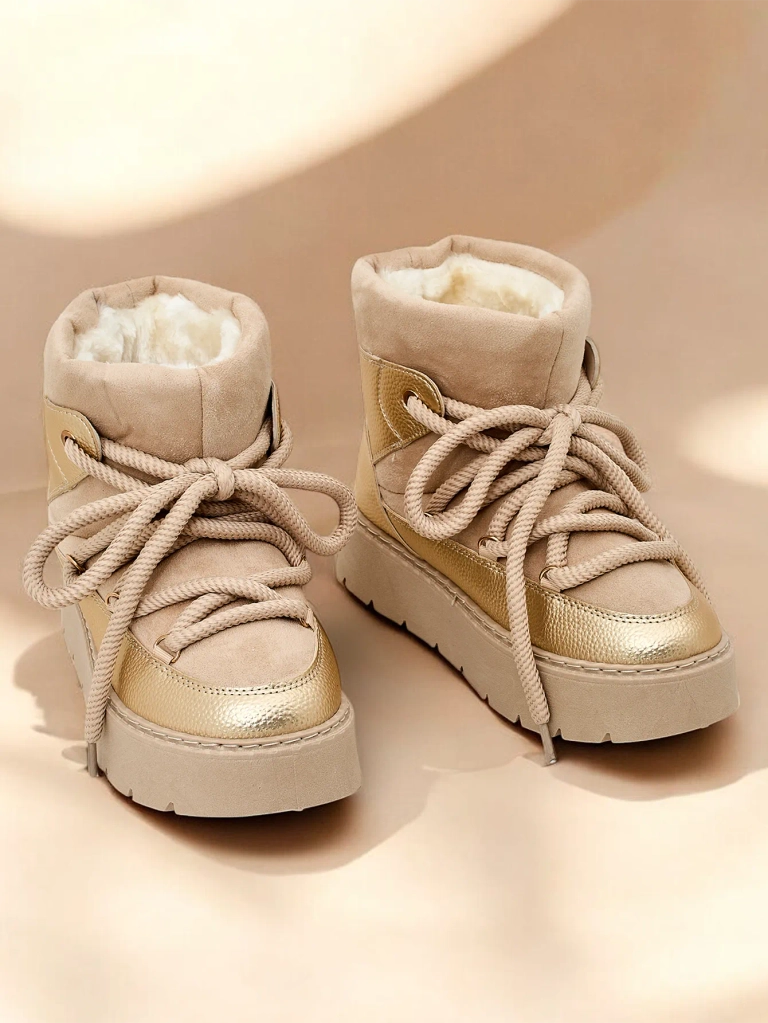 Bottes de neige à lacets pour femmes Royalfashion Iniuc