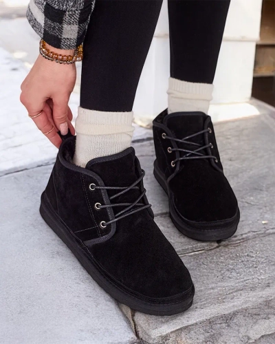 Bottes de neige Gavin noires pour hommes - chaussures