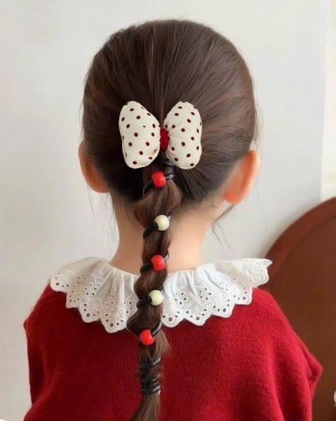 Royalfashion Élastique à cheveux avec ruban en spirale