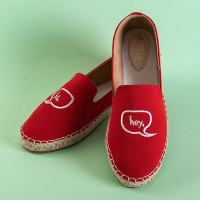 Espadrilles rouges femme Bahia - Chaussures