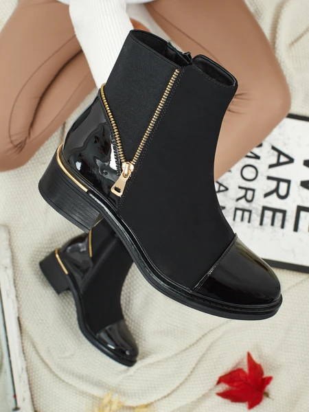 Bottines pour femmes en cuir écologique Selyrix