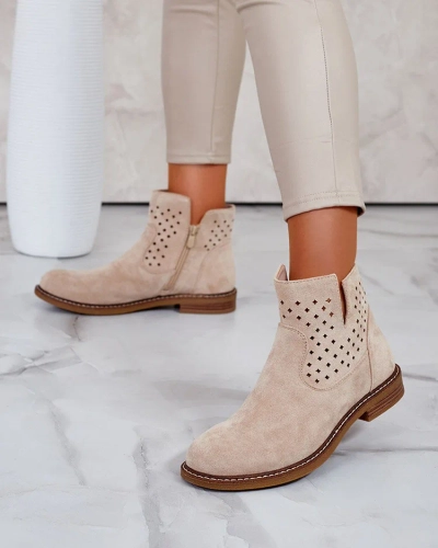 Royalfashion Bottes Rito pour femme marron clair