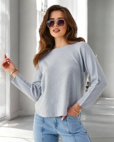 Royalfashion Pull fin en viscose pour femmes