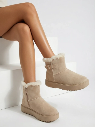 Royalfashion Bottes courtes de style bottes de neige pour femmes Aurelia Classico