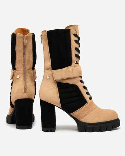 Royalfashion Bottes isolées Sehhra post pour femmes marron clair