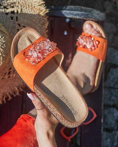 Royalfashion Tongs Villo à strass pour femme