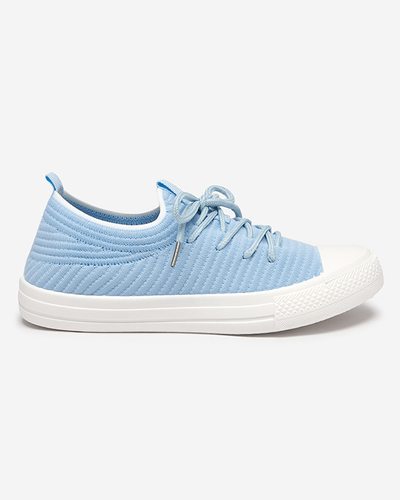 OUTLET Baskets rayées bleues pour femme Manfer- Footwear