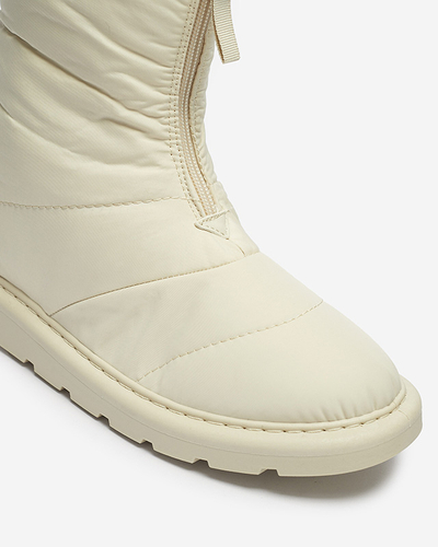 Beige chaussures pour femmes a'la bottes de neige Tirigga- Footwear