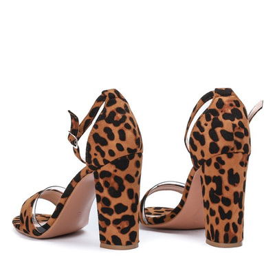Sandales sur poteau avec imprimé léopard Osane - Footwear