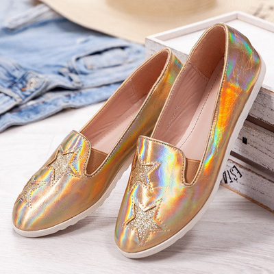 Slip doré avec étoiles Jovi - Chaussures