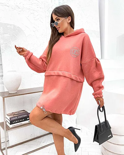 Robe en coton pour femmes de Royalfashion style hoodie