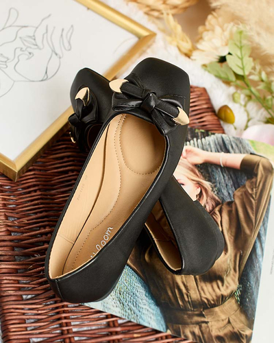 Royalfashion Ballerines femme avec nœud Fittco